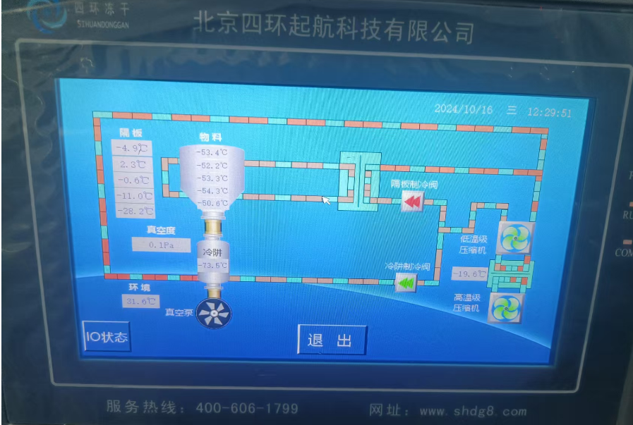 四环起航LGJ-H66冻干机2 四环起航LGJ-H66冻干机2