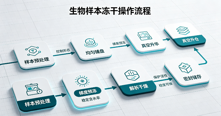 bio_sample_freezedrying_workflow_diagram